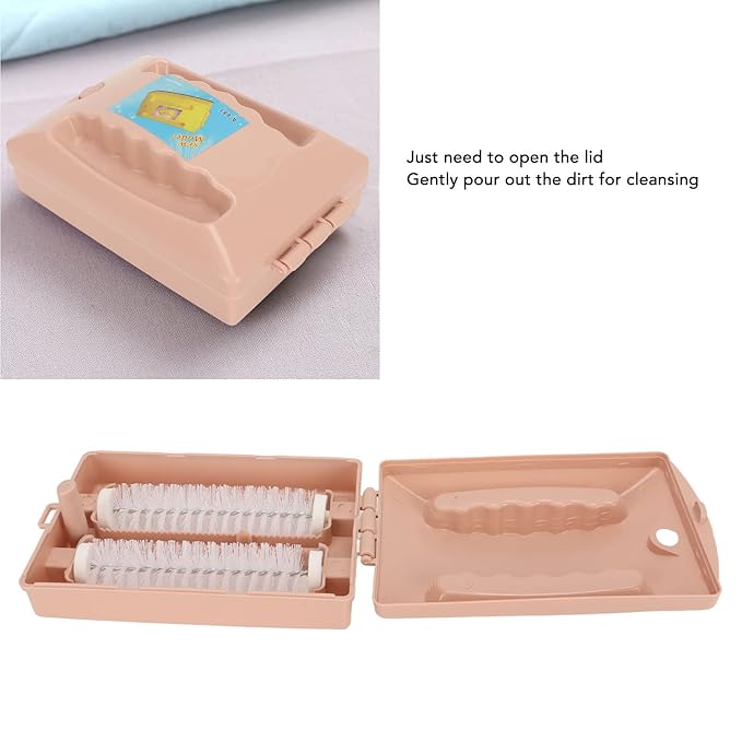 Dual Roller Carpet Sweeper, Carpet Table Sweeper,Carpet Table Sweeper Brush for Remove Debris, Pet Hair, Crumbs