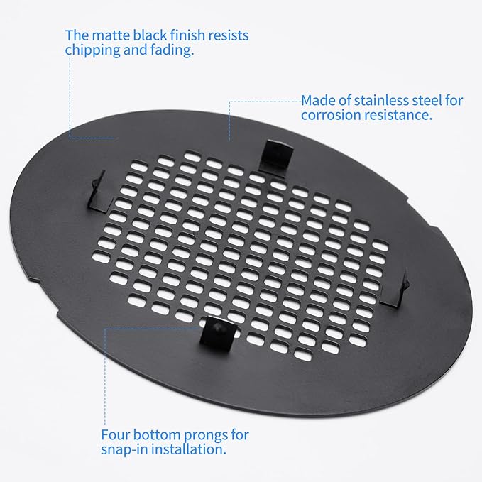 Shower Drain Cover, Shower Drain Hair Catcher Snap-in Replacement Strainer, Gold Round Grate, Drain Protector Designed for 4.25" D Standard Round Shower Drains