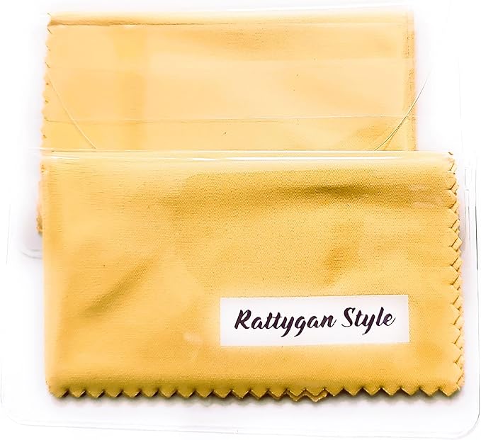 Premium Microfiber Cleaning Cloth in Individual PVC Pouches - Glasses Cleaning Cloth for Eyeglasses, Screens, Phones, Computer, Camera Lens, and Delicate Surfaces (2 x 1Pack)