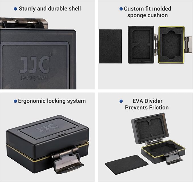 DB-110 LI-90B LI-92B Camera Battery Memory Card Storage Case Holder for 2 Slots SD Card + 1 Slots Battery, Olympus Ricoh Camera Batteries Box for Olympus TG-7 TG-6 TG-5 TG-4 TG-3 Ricoh GR3 GR3X HDF