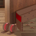 Ainiv 2 Pack Door Draft Stopper Under Door Seal, 2" W x 39" L Cutable Soundproof Door Seal, Adhesive Under Door Sweep for Exterior & Interior Doors Dust and Noise Insulation Weather Stripping-Brown