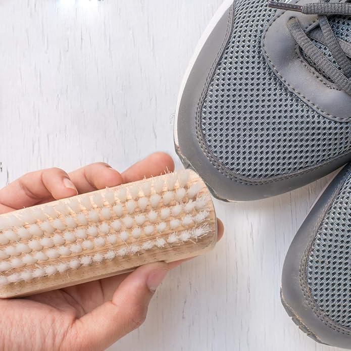 Sneaker Cleaner Brush/Cleaning Brush Premium Double Sided Wooden Shoe Care Brush Made with Nylon