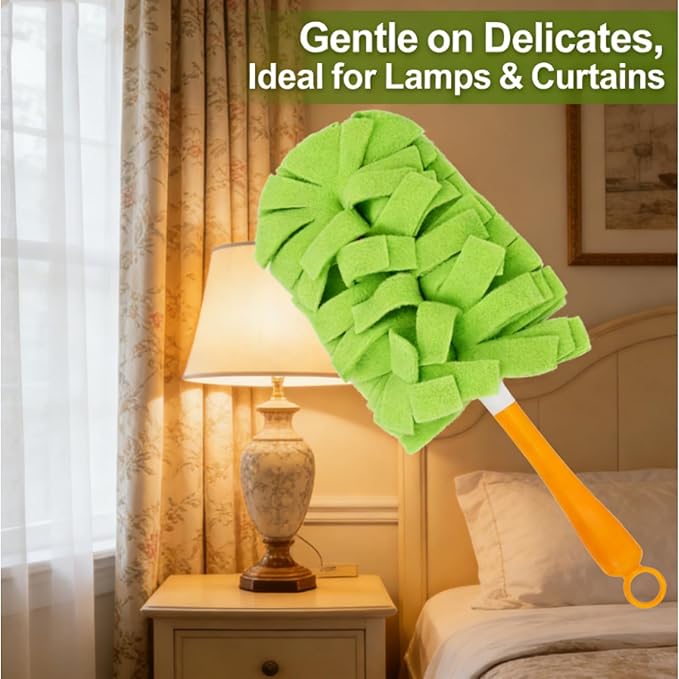 Reusable Chenille Microfiber Dust Duster, 360° Electrostatic Duster Refills, Duster Refills Reusable, Duster Refills Washable for Hand Duster, for Electronics Blinds Furniture Car (5pcs)