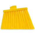 SPARTA Plastic Broom Head, Angled, Un-Flagged for Large Debris Indoor, Outdoor, Home, Restaurant, Lobby, Office, 12 Inches, Yellow