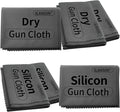 Silicon Gun Cloth 12'' ×12'' Gun Cleaning Cloths Lint Free - Gun Cleaning Wipes with Silicon Gray Gun Cleaning Rags for Gun Cleaning/Polishing Silicon Rags/Rust Wipes