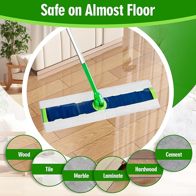 XL Dry Sweeping Cloths Compatible with Swiffer Sweeper XL Mop, Disposable Sweeping Dry Pads Refill, Dry Floor Cloths to Clean Dust, Dirt, Pet Hair, 40 Count