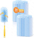Duster Refill for Swiffer Duster Refill，360 Dusters Heavy Duty Refills, Multi Surface Disposable Duster Kit Unscented for Home, Office, Furniture (30 Count + 1 Handle)
