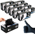 FINITEX Black Nitrile Disposable Medical Exam Gloves - 100/1000 PCS 6.3mil Powder-Free Latex-Free Food Gloves