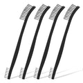 4 Pcs Small Cleaning Brushes, Small Wire Brush for Cleaning, Double-Ended Detail Cleanings Brush for Cleanings Welding Slag and Rust
