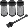 HEPA Filters Replacement Set, for JIGOO T600 Mattress Vacuum Cleaner, Plastic and High-Efficiency Filter Paper Build, Pack of 3 Filters with Cleaning Brush for Effective Dust Removal