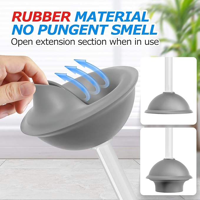 3 in 1 Toilet Brush and Plunger Set,Toilet Bowl Brush Plunger Set,Toilet Brush Plunger Combo,Cleaning Brush,Cleaning Supplies, Crevice Cleaning Brush, Bathroom Cleaning Tools, Pearl White