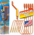 FlexiSnake Drain Weasel Sink Snake Hair Clog Remover Tool, Pipe, Bathroom, Bathtub Cleaner, 18-inch, Made in the USA, 5 Wands and Removable Handle