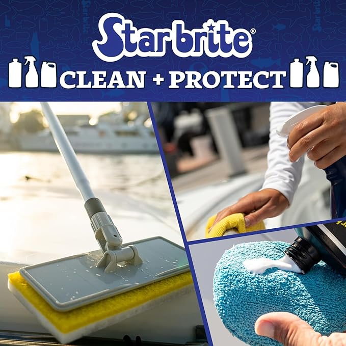STAR BRITE Extend-A-Brush Handles - Fixed & Telescoping Floating Handles - Quick Connect for Boat, RV, Pool, Auto, Home Cleaning - Durable, Versatile Extension Handles for Multiple Accessories