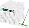 Heavy Duty Dry Sweeping Cloth Refills for Swiffer Sweeper Mop, Sweeper Pet Dry Pad Refills to Clean Dust, Pet Hair, Dirt, Floor Duster Mop Pads, 30 Count