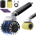 Electric Grill Brush for Outdoor Grill: 3-Speed Power Control BBQ Grill Brush, Cordless BBQ Grill Cleaning Brush with 90° Adjustable, 90 Mins Runtime,for Burnt-On Grease & Grill Grates