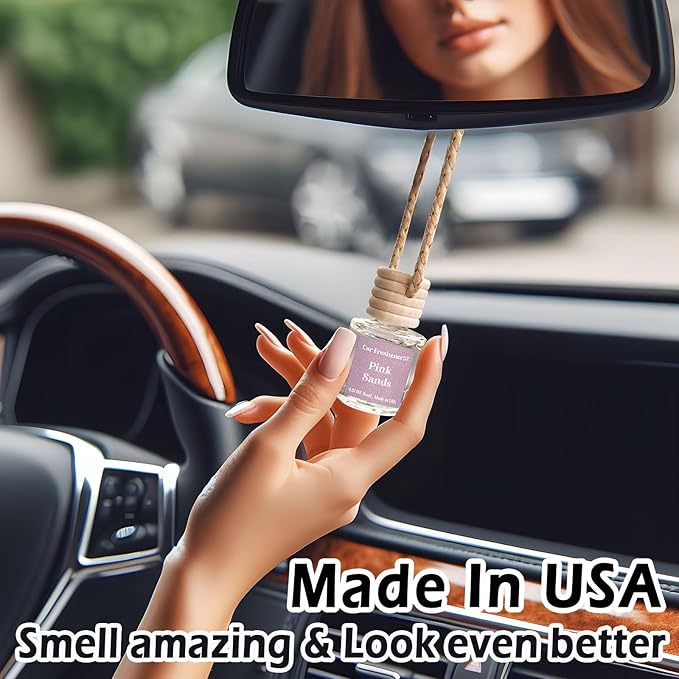 Car Air Freshener Hanging,Cute Air Diffuser for Car, Long Lasting Car Air Fresheners, Car Fresheners for Women, Made in USA (2 Pack)