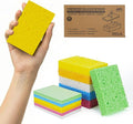 Kitchen Sponges, 12 Count, Non-Scratch Compressed Natural Cellulose Sponges for Dishes, Biodegradable & Compostable, Pop-up for Easy Storage, DIY Crafts and Cleaning