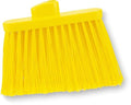 SPARTA Plastic Broom Head, Angled, Flagged for Small Debris Indoor, Outdoor, Home, Restaurant, Lobby, Office, 12 Inches, Yellow