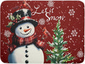 Winter Snowflake Red Dish Drying Mat for Kitchen Counter,Xmas Trees Snowman Cardinal Bird Drying Mat 18 x 24 Inch with High Absorbent Microfiber Drainer Mat for Coffee Bar