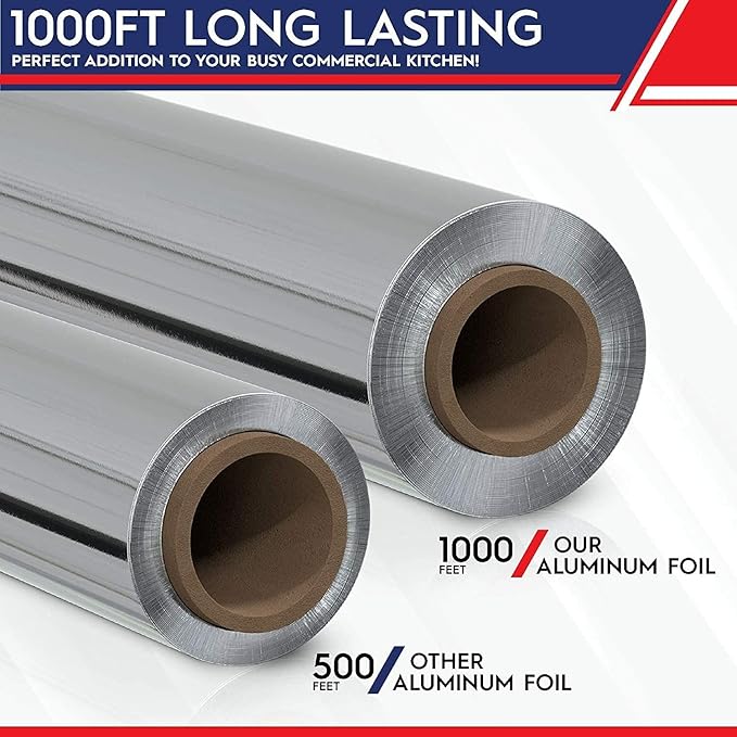12" x 1000' Food Service Standard Aluminum Foil Roll