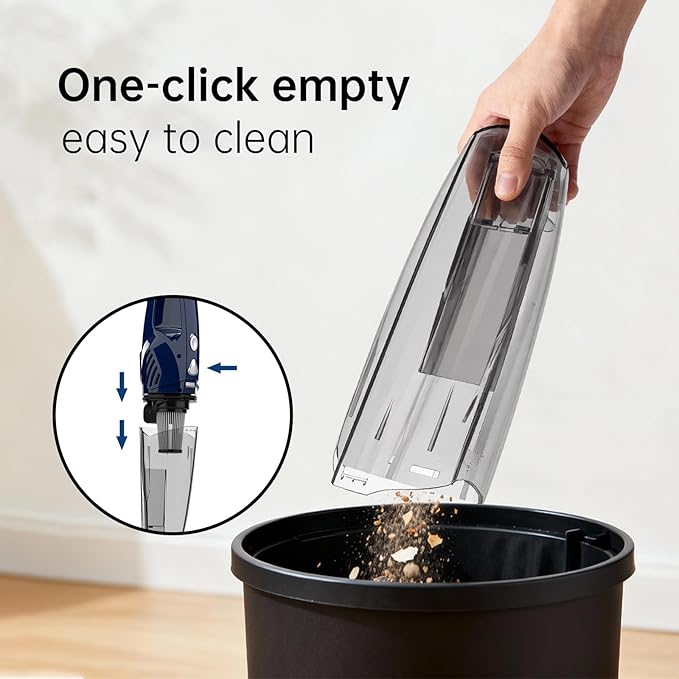 Corded Stick Vacuum for Pet Hair & Hard Floors - Lightweight, 3-in-1 Handheld with 180°Left-Right Steering, 14KPA Powerful Suction on Low-Pile Carpet, HEPA Filter, 16.4ft Cord, 0.7L Capacity (VA001)