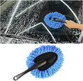 Car Dash Duster Brush, Super Soft Microfiber Multi-Functional Car Cleaning Brush, Scratch Free Dash Dusting Tool with a Anti-Skid Handle for Vehicle Home Kitchen Cleaning (Blue)