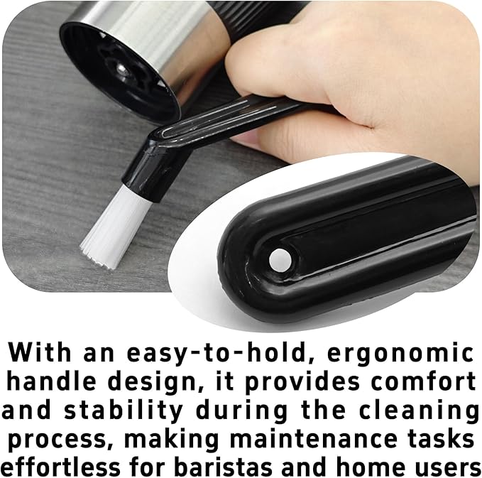 3Pcs Espresso Machine Cleaning Brush, Nylon Cleaner Brush for Cleaning Espresso Machines, Grinders