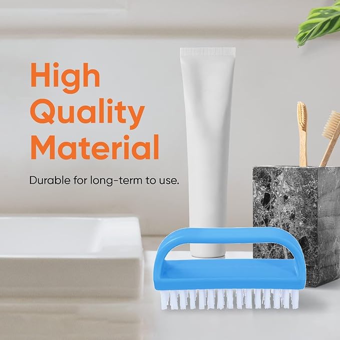 Superio Nail Scrubber Brush - All-Purpose Stiff Cleaning Brush for Fingernails, Toe, Foot & Hands - 24 Pack