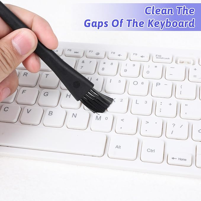 5 PCS Nylon Anti Static Dusting Brush, Mini Keyboard Cleaning Brushes Kit Electronics Cleaning Kit Small Spaces, Keyboard Cleaner Brushes Small Brush for Cleanings Computer Motherboard Camera