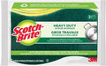 Scotch-Brite MMMHD3 Heavy Duty Scrub Sponge, Yellow & Green, 3 Per Pack
