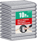 10Pcs Multipurpose Wire Dishwashing Rag, Reusable Non-Scratch Wire Dishcloth, Metal Dish Cloth Wet and Dry for Kitchen Cleaning, Sinks, Dishes, Stove Top, Dimensions(7.87X7.87)