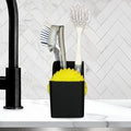 TidyNook Silicone Sink Caddy - Sponge Holder for Kitchen Sink, Dish Brush Holder, Fits Scrub Daddy Sponges, Scrub Mommy, and all Dish Sponges, Compact Kitchen Sinks Organizer Caddy, No Rust