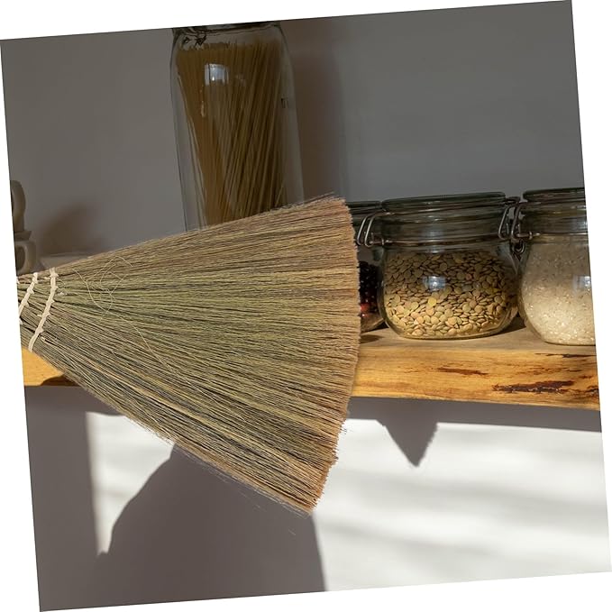 Cabilock Soft Bristle Broom Short Handle Handheld Cleaning Tool for Hardwood Floors Dust and PET Hair Removal Lightweight Design for Home and Office Cleaning