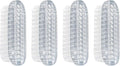 AUEAR, 4 Pack Plastic Fingernail Cleaning Brush Double-Sided Hand Nail Toe Scrubber for Men Women