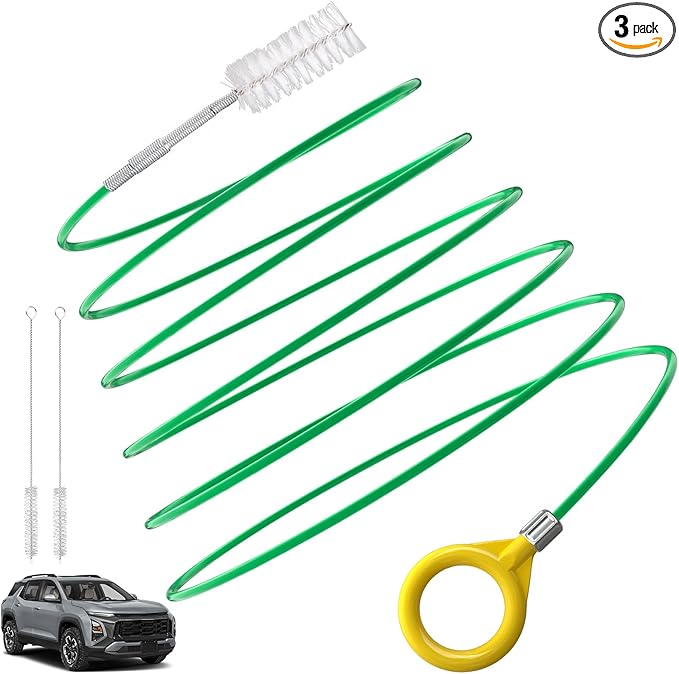 Auto Sunroof Cleaning Tool, 120 Inch Flexible Pipe Brush, 2PCS Tube Cleaning Brushes for Car Sunroof, Windshield Wiper Drain Hole
