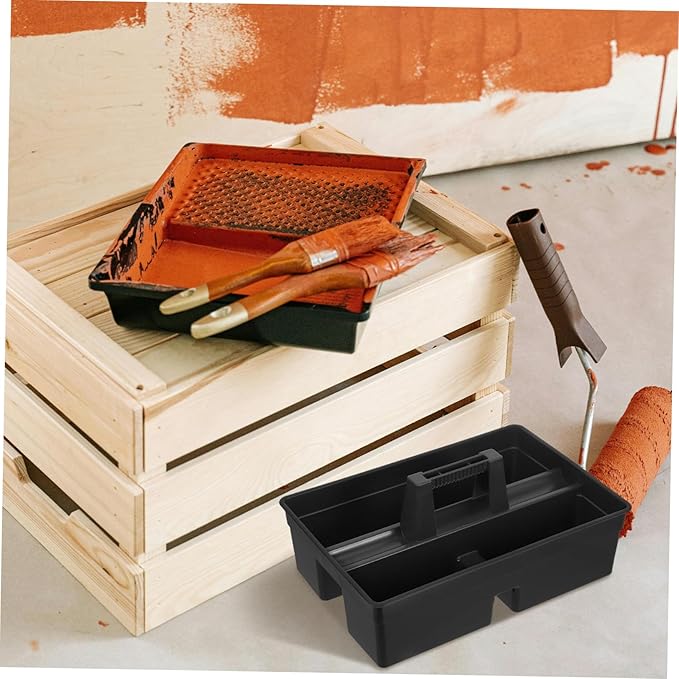 Gadpiparty Heavy-duty Compartment Cleaning Portable Plastic Tool Organizer with Handle for Home and for Cleaning Supplies and Versatile Storage