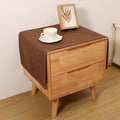 Small Bedside Tablecloth Table Dustcover End Tabletop Home Decoration Fabric Tablecloth Nightstand Table Covering Doilies for Furniture Décor (16×35inch) Coffee