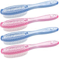 Handle Grip Nail Brush Two Sided Hand Fingernail Cleaning Brush Foot Scrub Brush Soft Stiff Bristles Fingernails Toenails Toes Scrubber Brushes for Men Women Kids, 4 PCS