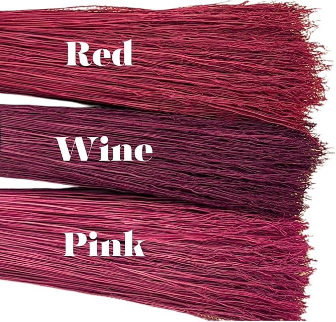 20" or 16" Broom Corn, 1/2 lbs Bundles, Hand Dyed by Meckley Brooms (16.00, Red)