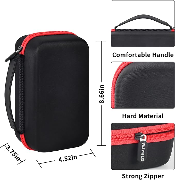 PAIYULE Case for NEXPOW T11F, Case with Detachable Foam for NEXPOW Q10S for AstroAI S8 for BIUBLE for BUTURE Car Jump Starter, Portable Holder for Jump Start Battery Power Pack(Box ONLY)