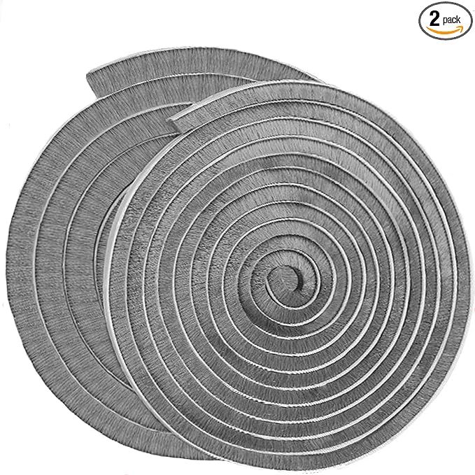 Strong Adhesive Brush Weather Stripping,0.4in Thick x 0.4in(W) x 66FT,Grey for Sliding Windows/Doors - Car Door Seal for Soundproofing,Dustproof,Winter Windproof & Warm,Waterproof,DIY Install