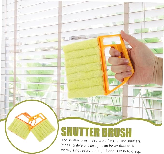 2Pcs Window Blinds Cleaning Brush Durable Handheld Cleaner for Deep Gaps Removable Brush Head for Easy Maintenance for Window Shutters and Blinds Cleaning