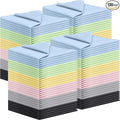 120 Pack Microfiber Cleaning Cloths for Glasses Cloth Eyeglass Cleaning Wipes 7" x 6" Lens Cleaning Cloth for Screens, Cameras, Eyeglasses, Cell Phone, LCD TV Screens, 6 Colors