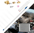 40″Radiator Cleaning Wand, Water/Air 4500PSI Pressure Washer Tool with Pressure Washer Gun Adapter, Clean Brush and Sealing Tape, Tips for Cars, Trucks, Heavy Equipment Radiator Cleaning Tool