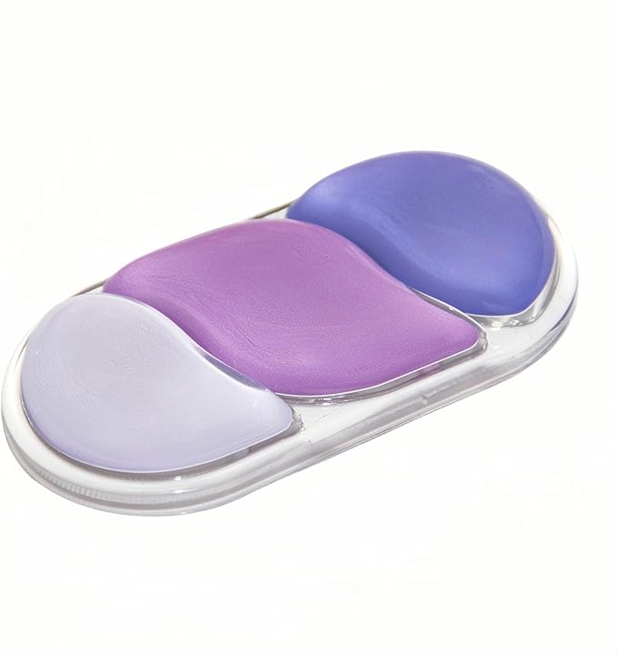 Ergonomic Cooling Gel Mouse Wrist Rest Pad, Arm Support with Non-Slip Base for Desk Cute Accessories (Classic, Purple, Suitable for Mouse)