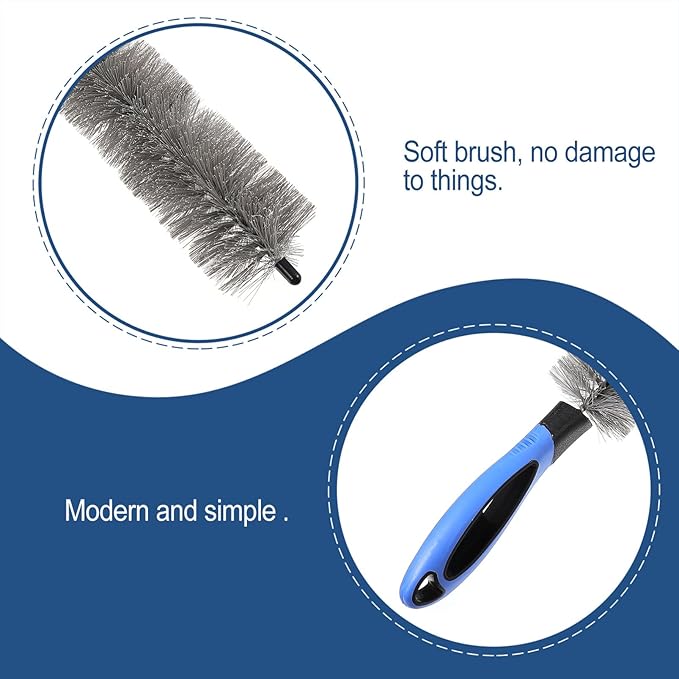 VILLCASE 1 Pack Radiator Cleaning Brush, Radiator Cleaning Brush Dryer, Dust Brush for Mechines Clean Household Cleaning Tool