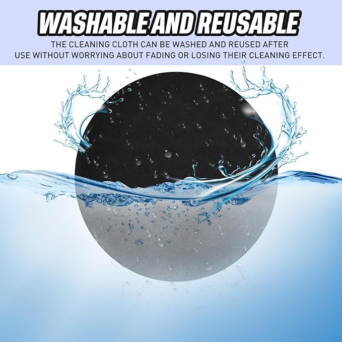 4 Pcs Car Screen Cleaner Car Touch Microfiber Screen Cleaner Cloth Cleaning Wipes Interior Pad for Vehicle Dashboard LCD Accessories 4.13×4.13 Inches (Round)