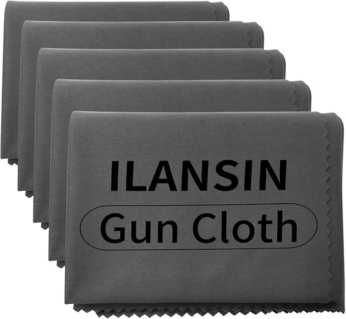 10/6Pack Technology Microfiber Black/Gray Gun Cleaning Cloth-Large Size-Lint Free-Reusable Cleaning pad for All Firearm-Each Pack is Individually Packaged-Gun Cleaning Supplies Store
