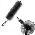Fan Duster Cleaner Brush (Non-Disassembly Clean), Bendable Cleaning Brush for Tower/Floor/Oscillating Fans/Blind Shutter/Vent/Curtain, Multifunctional Cleaning Brush (Gray)