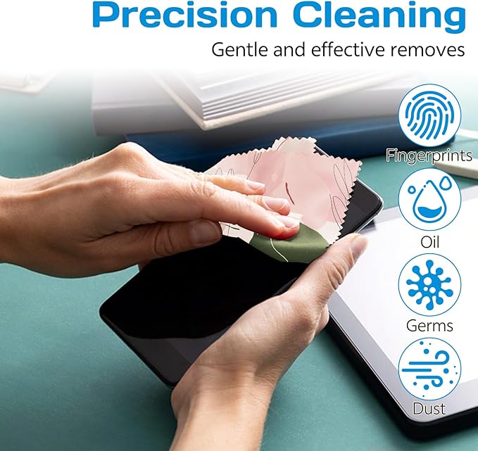 6 PCS Glasses Cleaning Cloth Eyeglass Lens Cleaning Cloth Eyeglasses Wipes Microfiber Reusable Soft for Phone Screens Camera Unisex Women Girls Cute Aesthetic (6.3"x6.3")-Pink Bowknot